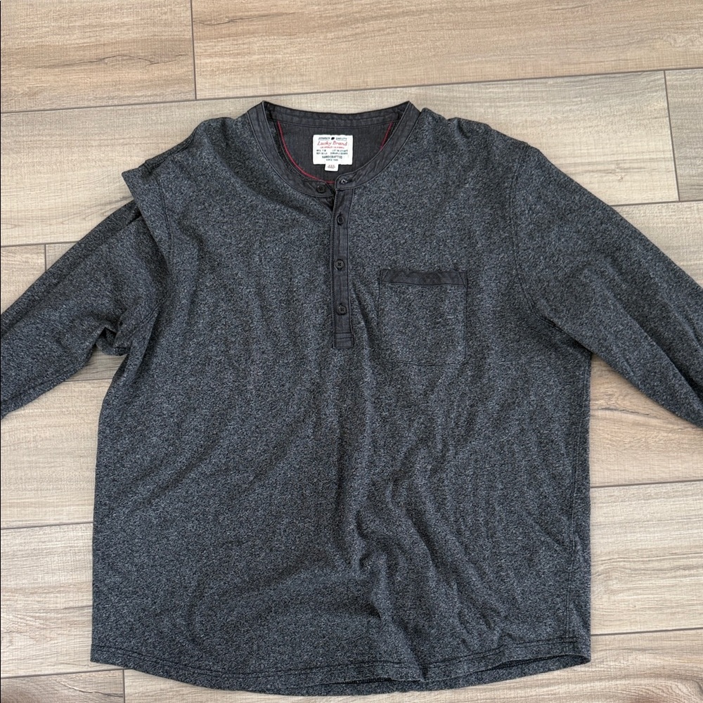 Lucky Brand Charcoal Button-Up Shirt